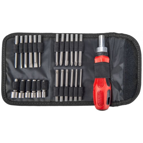 EXTOL PREMIUM skrutkovač račňový s hrotmi, sada 25ks 8819155 EXTOL PREMIUM skrutkovač račňový s hrotmi, sada 25ks 8819155